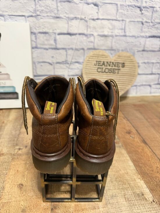 Dr. Martens VTG Grizzly Brown Leather Boots Made England Mens US 5 8287 AW 004 main image 4